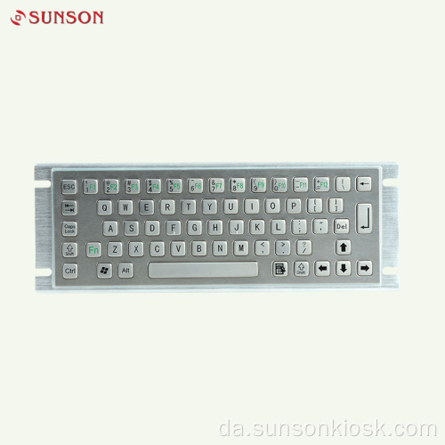 Industrielt rustfrit stål metal tastatur